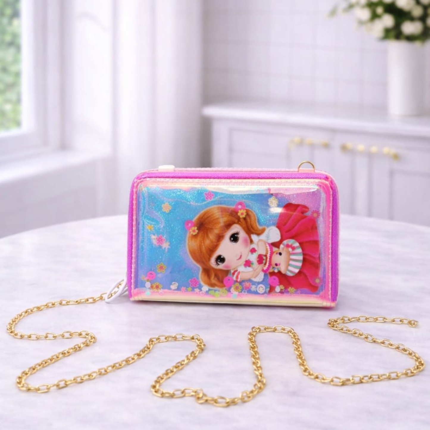 Holographic Cartoon Shoulder Bag for Girls