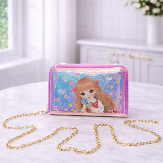Holographic Cartoon Shoulder Bag for Girls