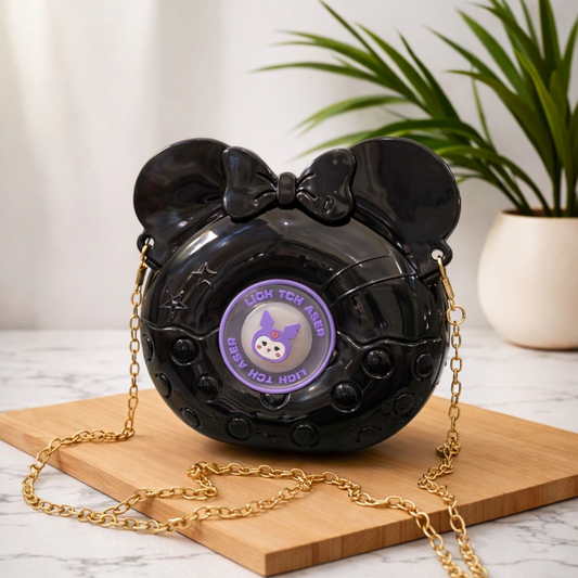 Cute Kuromi Donut Crossbody Bag for Girls