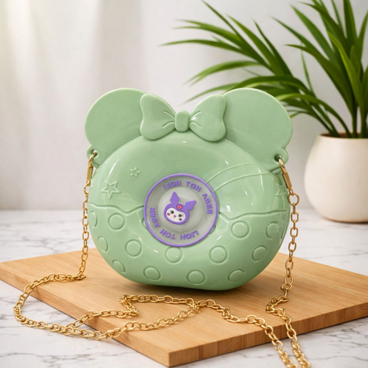 Cute Kuromi Donut Crossbody Bag for Girls