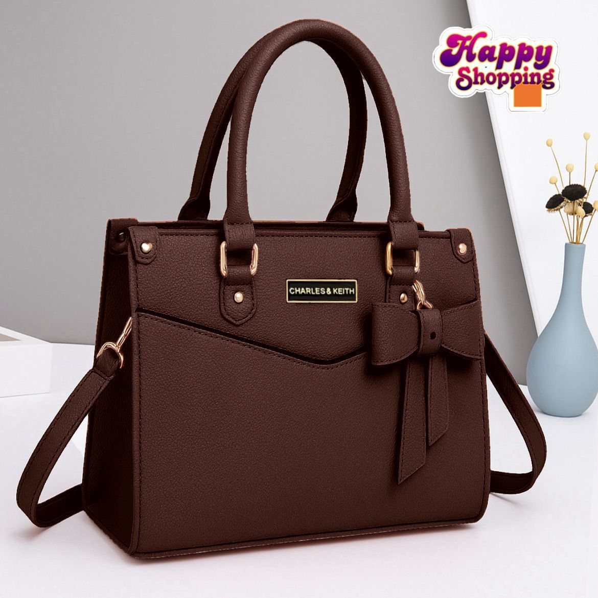 High-Quality Rexine Handbag with Long Strap
