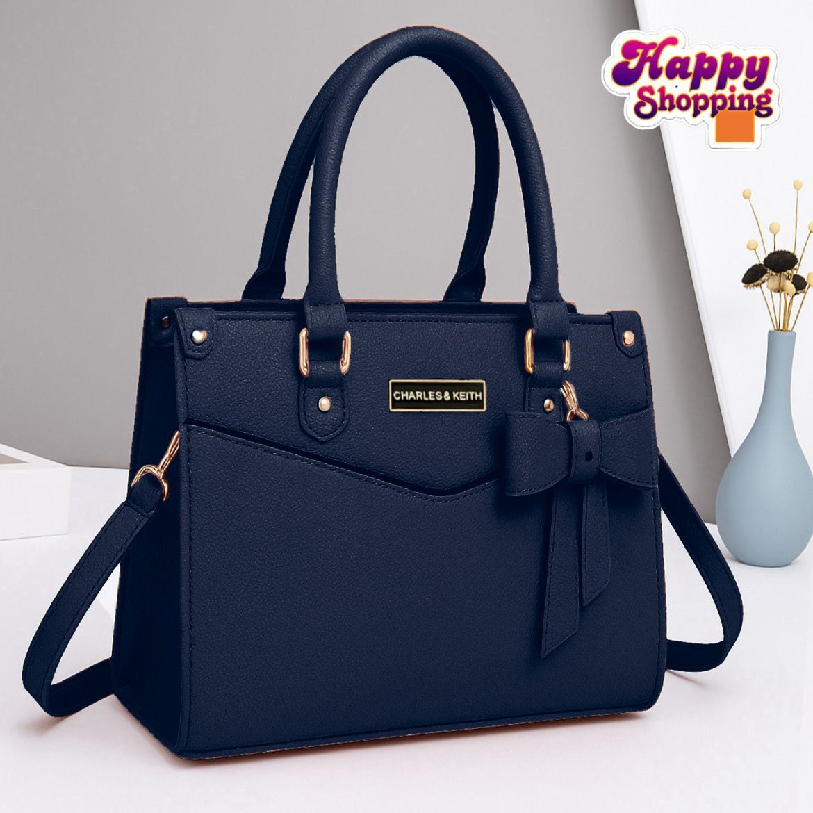 High-Quality Rexine Handbag with Long Strap