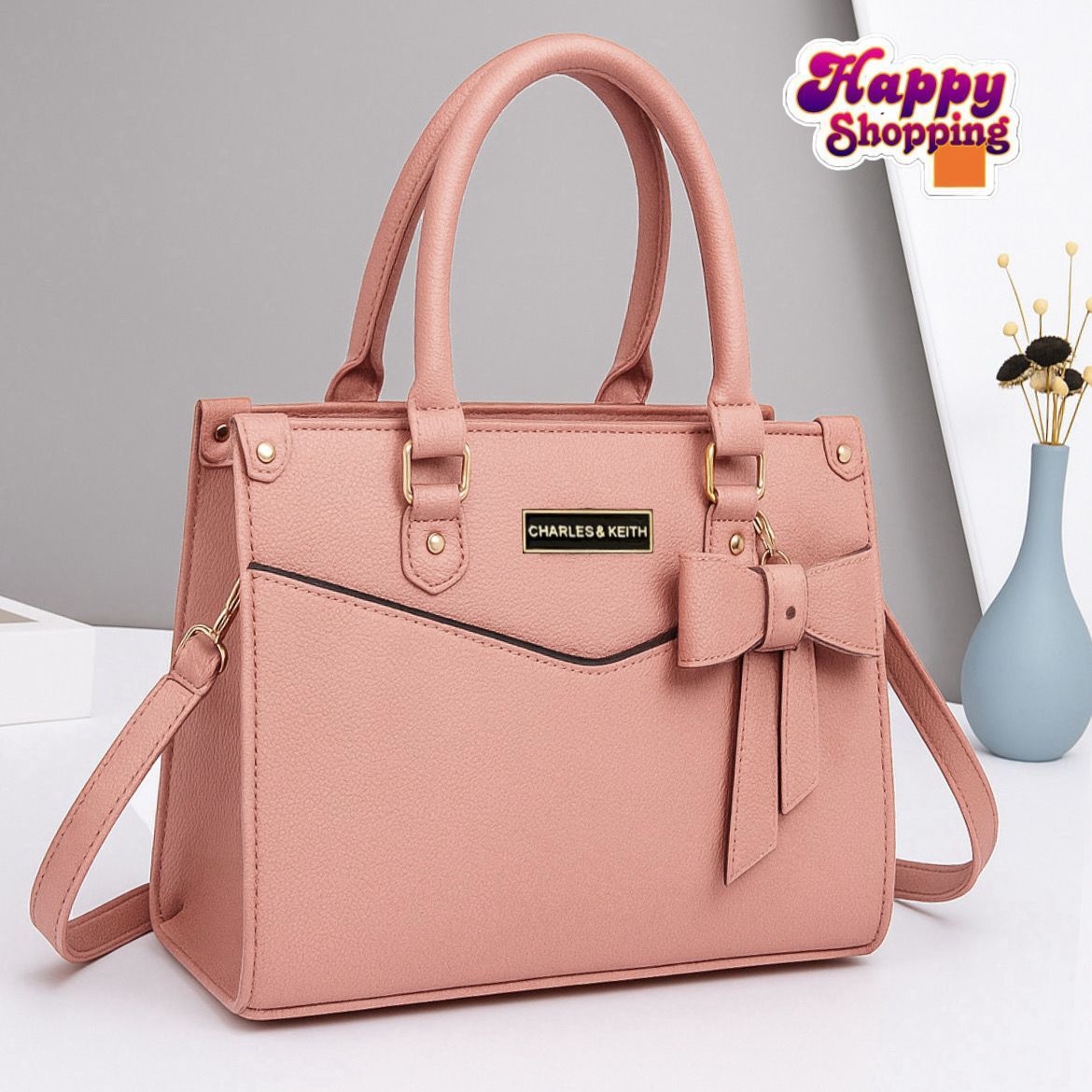 High-Quality Rexine Handbag with Long Strap