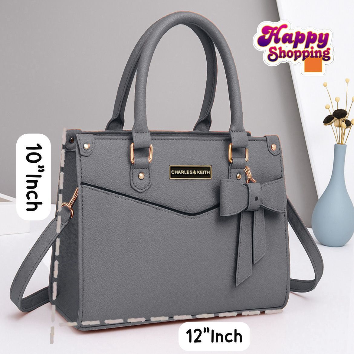 High-Quality Rexine Handbag with Long Strap
