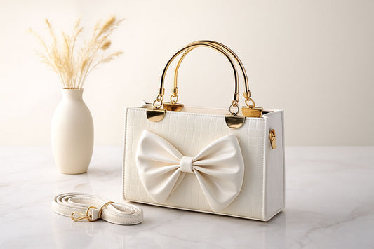 LV Bow Crocodile Handbag – 7 Colors with Strap