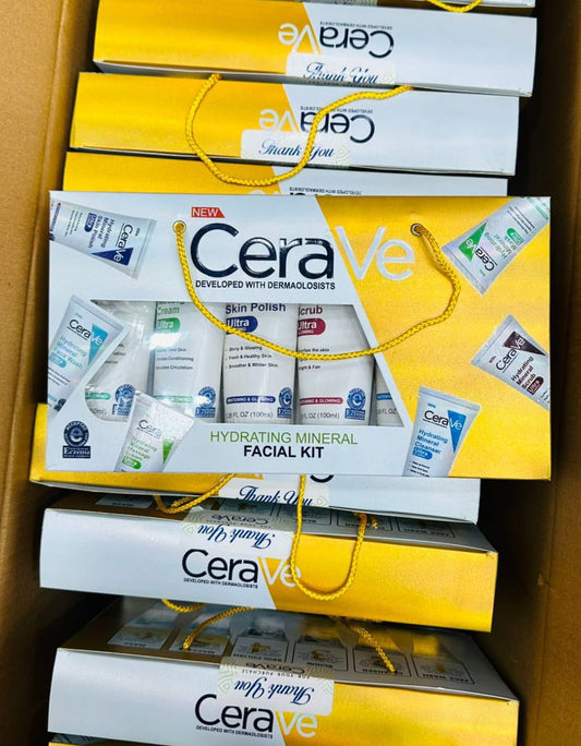 CeraVe Hydrating Mineral Facial Kit – Complete 6-in-1 Skincare Set